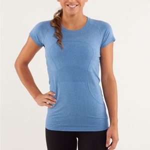 Lululemon swiftly short sleeve shirt size 8 blue